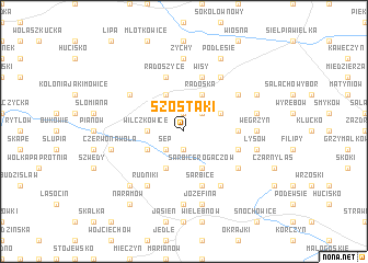 map of Szostaki