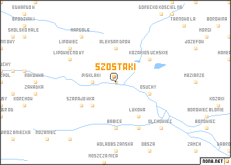 map of Szostaki