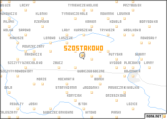 map of Szostakowo