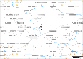 map of Szówsko