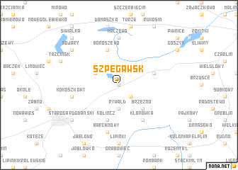 map of Szpęgawsk