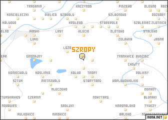 map of Szropy