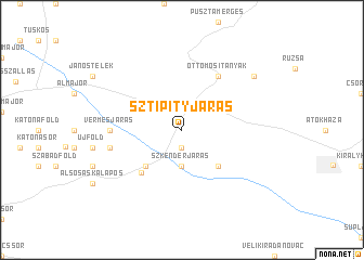 map of Sztipityjárás