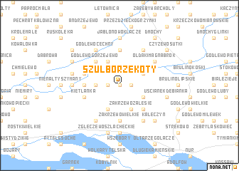 map of Szulborze Koty