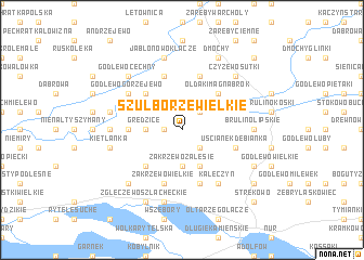 map of Szulborze Wielkie