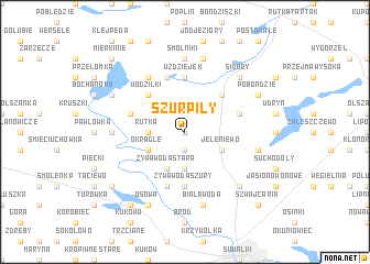 map of Szurpiły