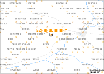 map of Szwarocin Nowy