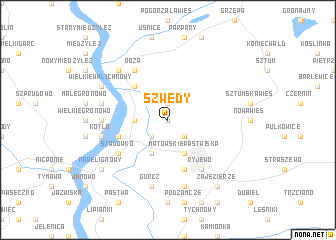 map of Szwedy