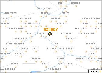 map of Szwedy