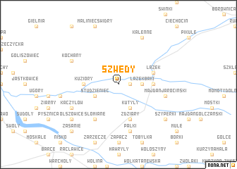 map of Szwedy