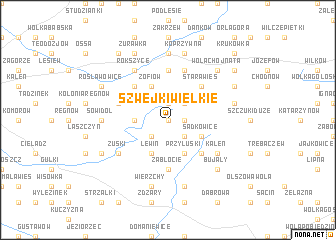 map of Szwejki Wielkie