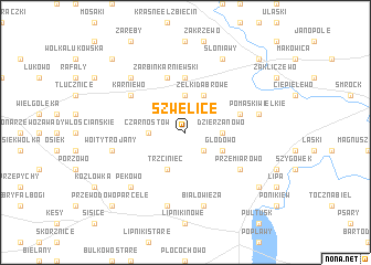 map of Szwelice
