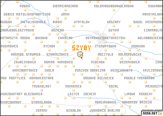 map of Szyby