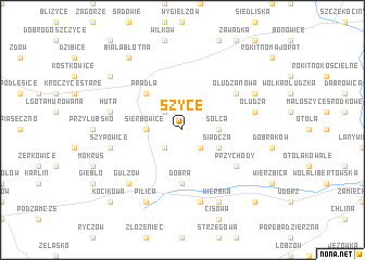 map of Szyce