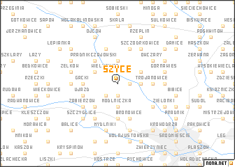 map of Szyce