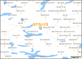 map of Szydlice