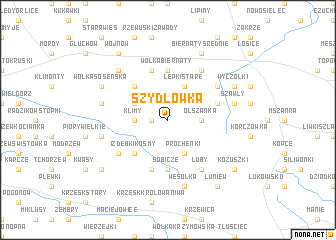 map of Szydłówka