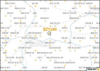 map of Szyjki