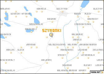 map of Szymanki