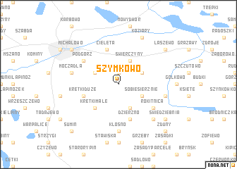 map of Szymkowo