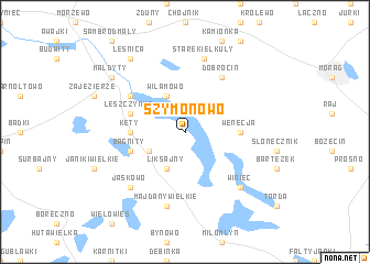 map of Szymonowo