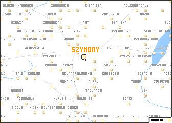 map of Szymony