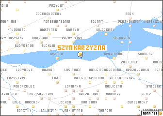 map of Szynkarzyzna