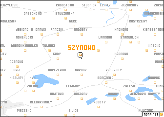 map of Szynowo