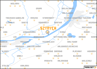 map of Szynych