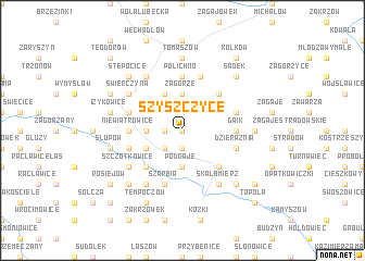 map of Szyszczyce