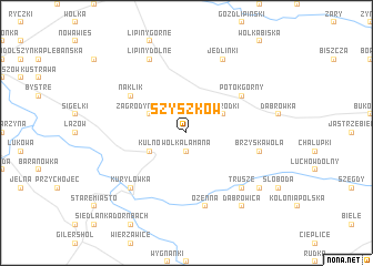 map of Szyszków