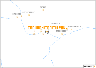 map of Taamerhit nʼAït Isfoul