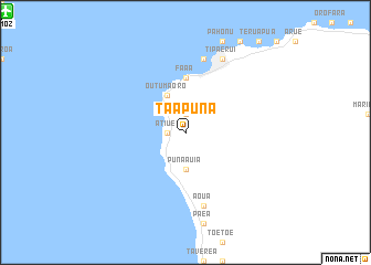 map of Taapuna