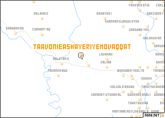 map of Ta‘āvonī-e ‘Ashāyerī-ye Movaqqat