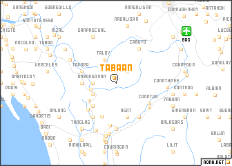 map of Tabaan