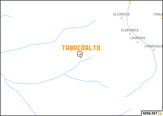 map of Tabaco Alto