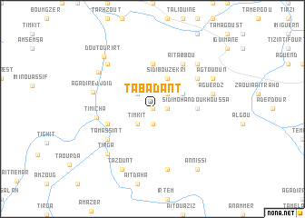 map of Tabadant