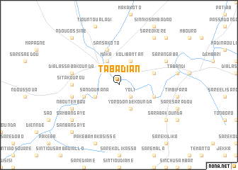 map of Tabadian