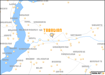 map of Tabadian