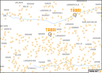 map of Tabai