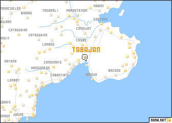map of Tabajan