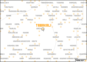 map of Tabakali