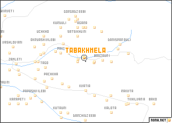 map of Tabakhmela