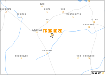 map of Tabakoro