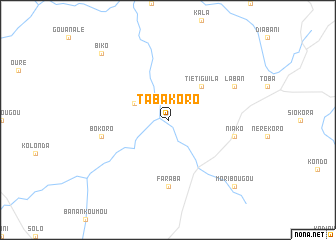 map of Tabakoro