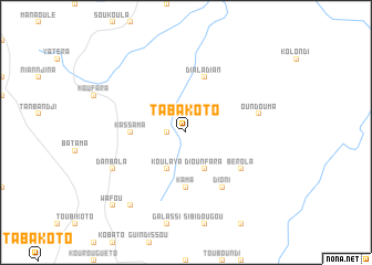 map of Tabakoto