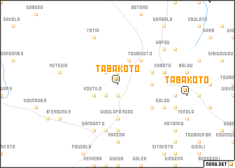 map of Tabakoto