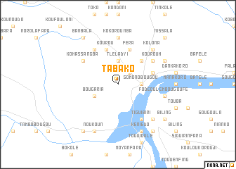 map of Tabako