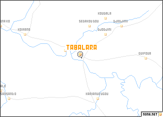 map of Tabalara