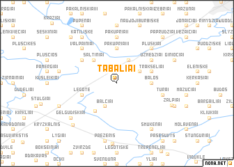 map of Tabaliai